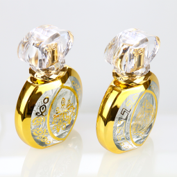 Golden Spray Bottles Factory - 50ml Oblate Fine Mist Glass Perfume Bottles