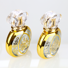 Golden Spray Bottles Factory - 50ml Oblate Fine Mist Glass Perfume Bottles
