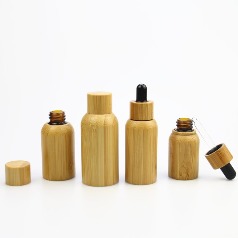 Bamboo Glass Dropper Bottles Supplier - 10ml-100ml Skin Care Serum Bottles