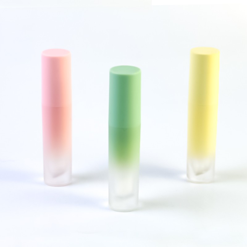 Lip Gloss Tubes Manufacturer - Round Gradient 3ml Plastic Lip Glaze Tube