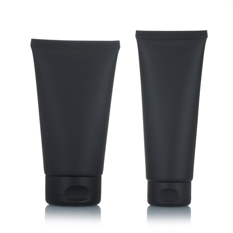 Frosted Plastic Tube Factory - 150ml Black Matte Hand Facial Container