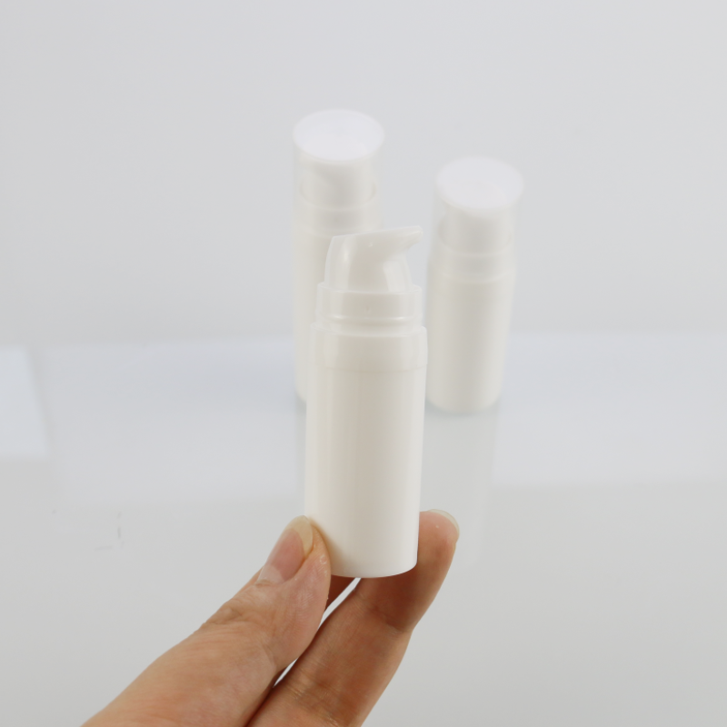 Airless Cream Bottles Factory - 5ml-15ml White Plastic Travel Pump Bottles