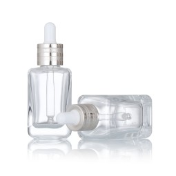 Square Glass Dropper Bottles Factory - Luxury 30ml-50ml Essential Oil Bottles