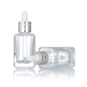 Square Glass Dropper Bottles Factory - Luxury 30ml-50ml Essential Oil Bottles