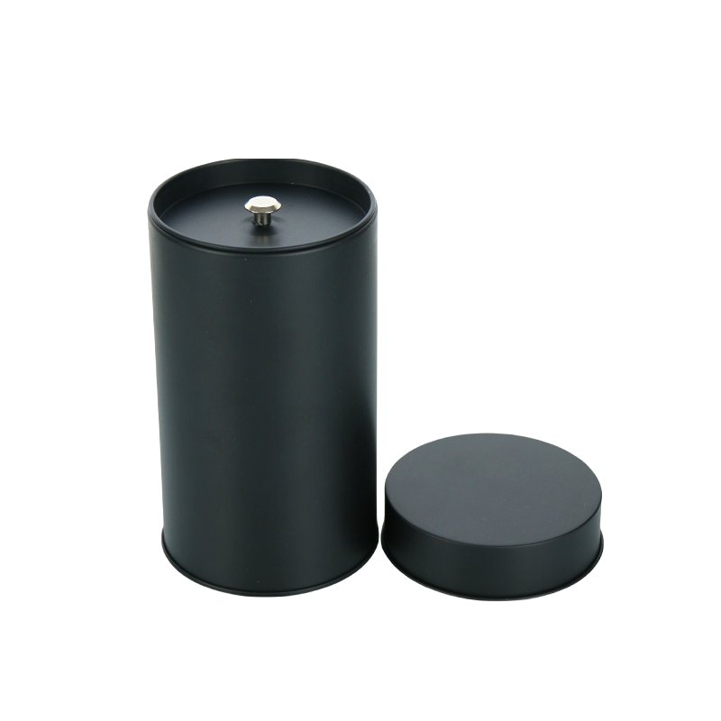 Metal Tin Can Factory - Food Grade Double Lid Tea Candy Storage Jar