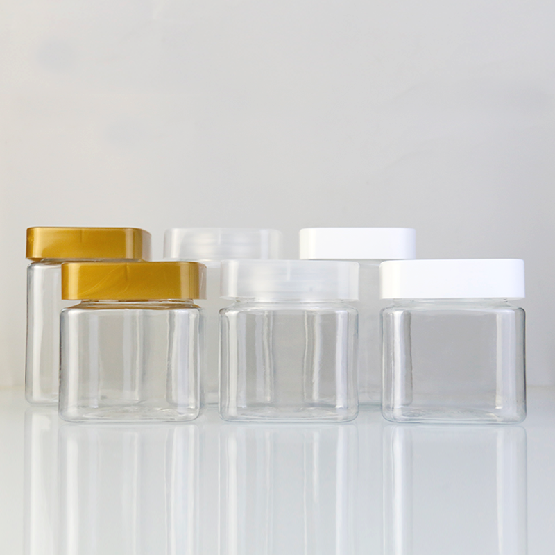 Square Plastic Jars Factory - 250ml-360ml Food Grade Plastic Pot