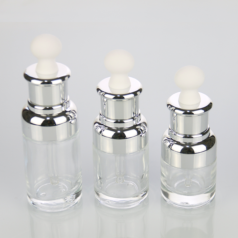 Gold Silver Glass Dropper Bottles Supplier - Custom 20ml-100ml Essential Oil Packaging