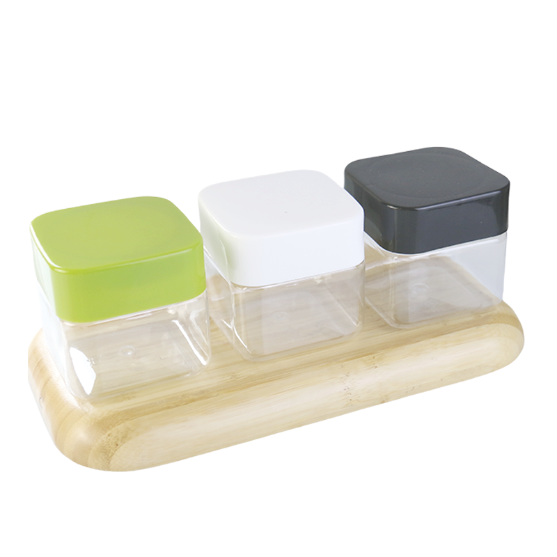 Square Plastic Jars Factory - 180ml-360ml Food Candy Tea Plastic Jars