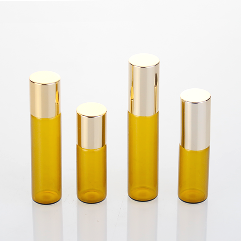Brown Glass Roller Bottles Manufacturer - 1ml-10ml Essential Oil Roll On Bottles