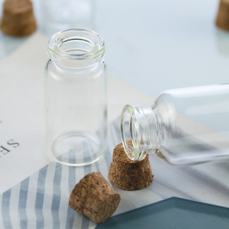 Mini Glass Jar Factory - 5ml-30ml Wedding Wishing Jar with Cork