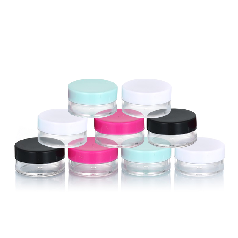 Plastic Cream Jars Supplier - 3g-20g Body Butter Balm Jars with Colorful Lid