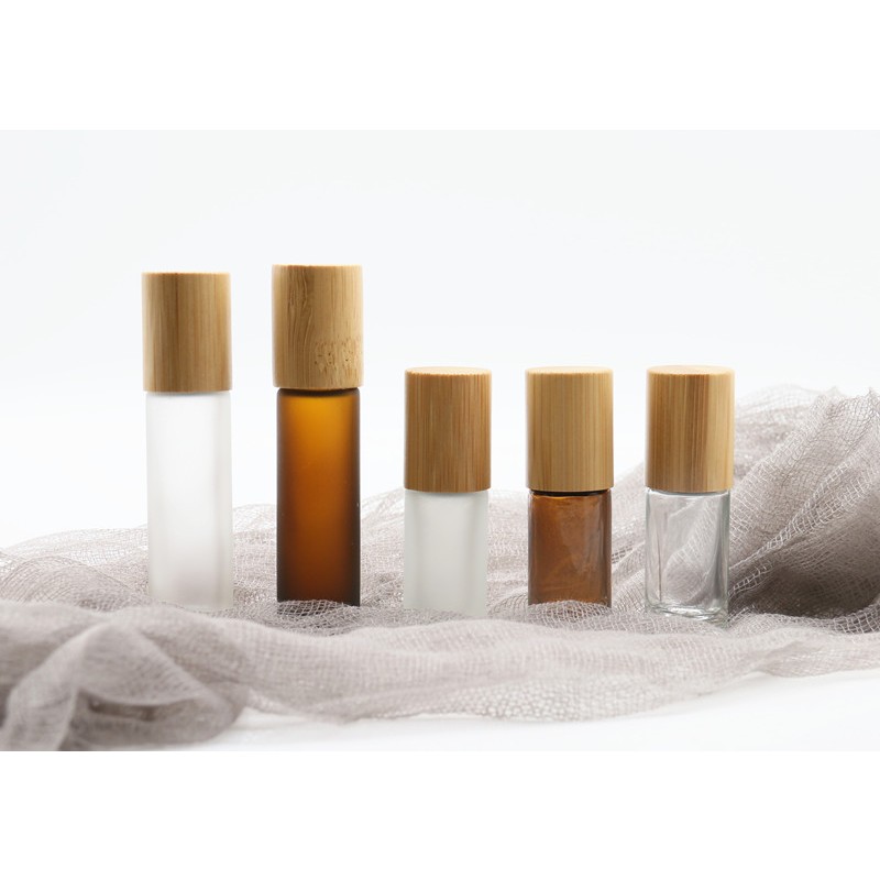 Bamboo Lid Glass Bottles Manufacturer - Eco-friendly 5ml-10ml Roll On Bottles