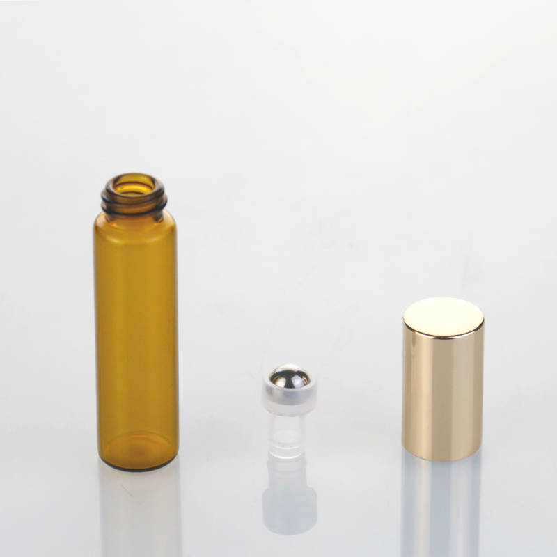 Brown Glass Roller Bottles Manufacturer - 1ml-10ml Essential Oil Roll On Bottles