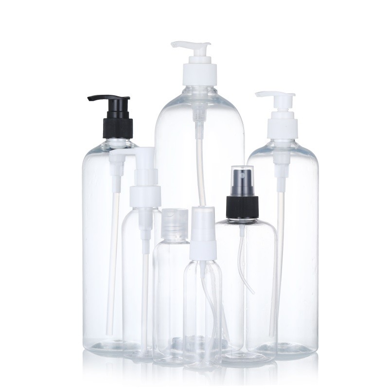 Plastic Lotion Bottles Factory - 100ml-500ml Black Body Lotion Pump Bottles
