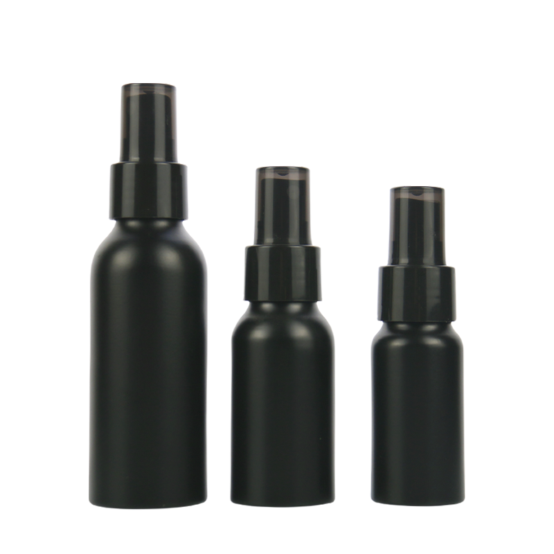 Aluminum Spray Bottles Supplier - 50ml-200ml Black Fine Mist Perfume Bottles