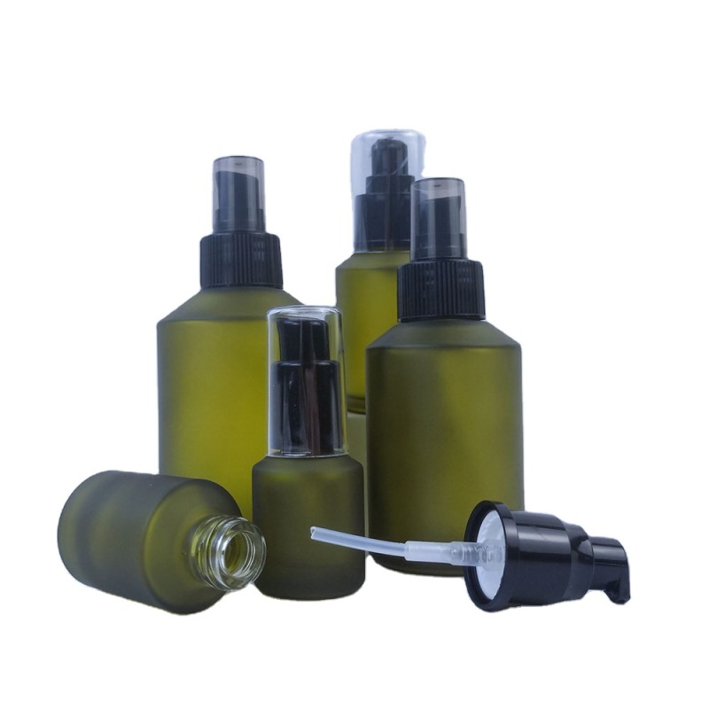 Glass Jar Set Manufacturer - Custom 15ml-120ml Frosted Skincare Cream Jar