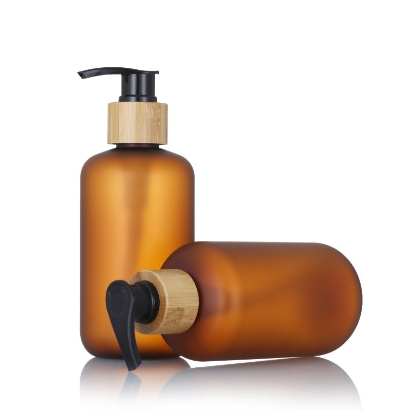 Plastic Lotion Bottles Factory - 150ml-500ml Matte Amber Shampoo Bottles