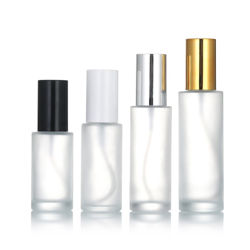 Foundation Glass Bottles Supplier - 30ml-120ml Flat Shoulder Lotion Bottles