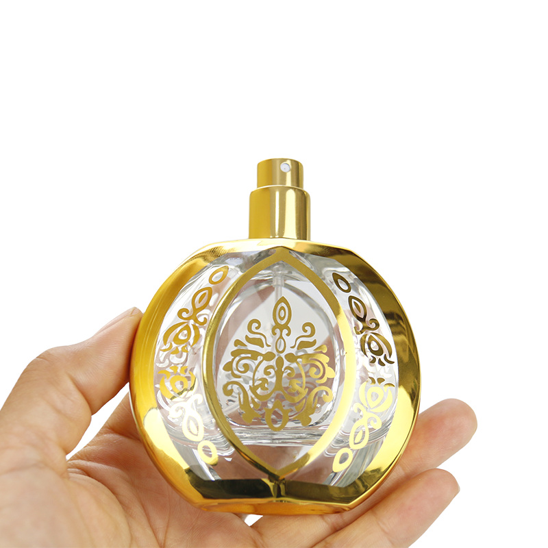 Golden Spray Bottles Factory - 50ml Oblate Fine Mist Glass Perfume Bottles