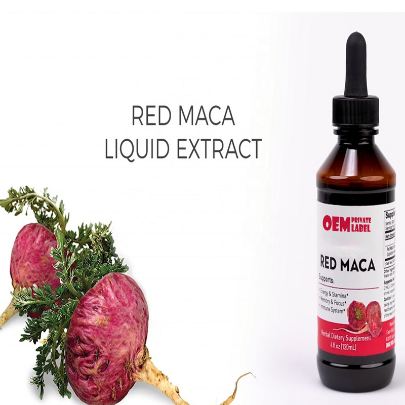 Maca Root Extract Liquid Drops Manufacturer - Red Maca for Immune & Energy Support