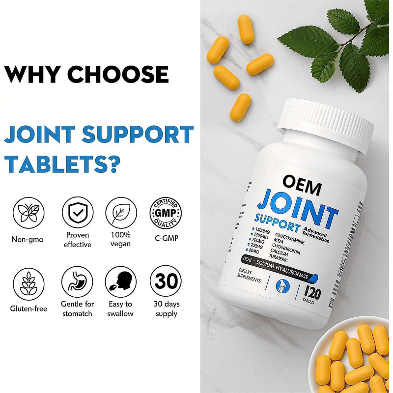 Glucosamine Chondroitin MSM Tablets Manufacturer - Joint Support Complex for Bone Health