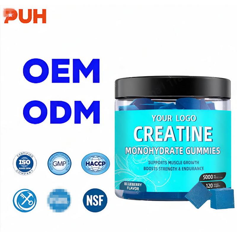 Creatine Monohydrate Gummies Manufacturer - 4mg Vegan Pre-Workout for Energy & Immune Support