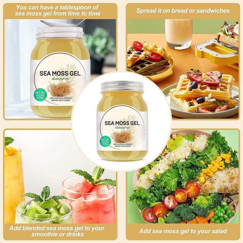 Sea Moss Gel Manufacturer - OEM 525g Irish Seamoss Gel for Immune & Digestive Support