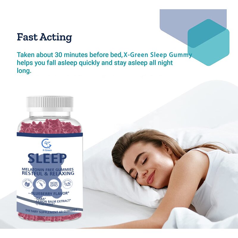 Sleep Gummies Manufacturer - Melatonin-Free Candy with GABA for Kids & Adults Sleep Aid
