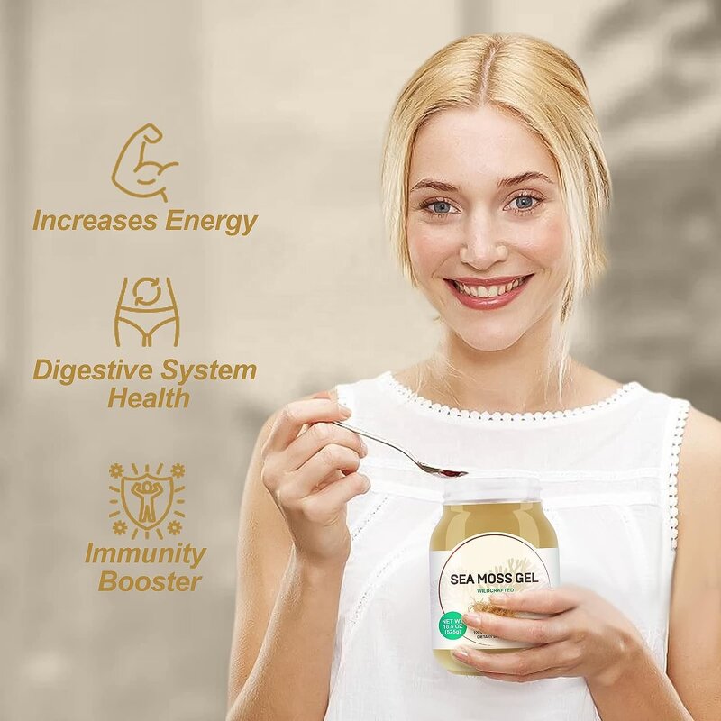 Sea Moss Gel Manufacturer - OEM 525g Irish Seamoss Gel for Immune & Digestive Support