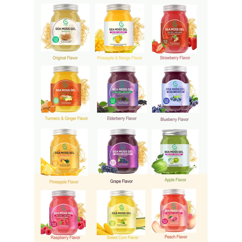 Sea Moss Gel Manufacturer - OEM 525g Irish Seamoss Gel for Immune & Digestive Support