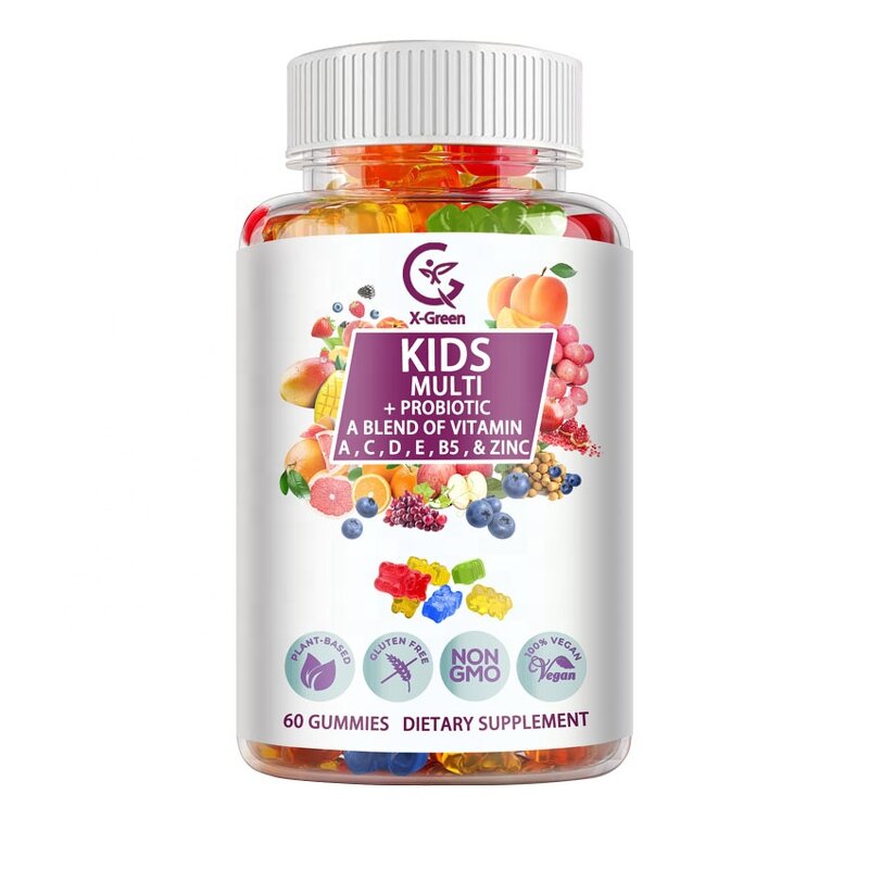 Kids Probiotics Manufacturer - Colloidal Vitamins & Zinc Chewable Gummies for Immunity 60 Count