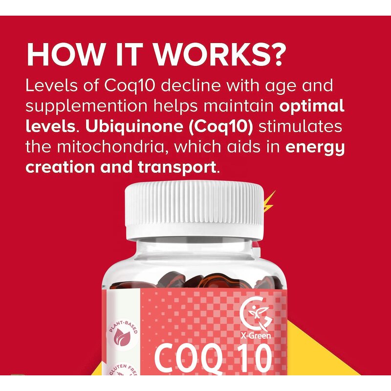 CoQ10 Gummies Manufacturer - 100 mg Heart Health Support, 60 Count, OEM Available