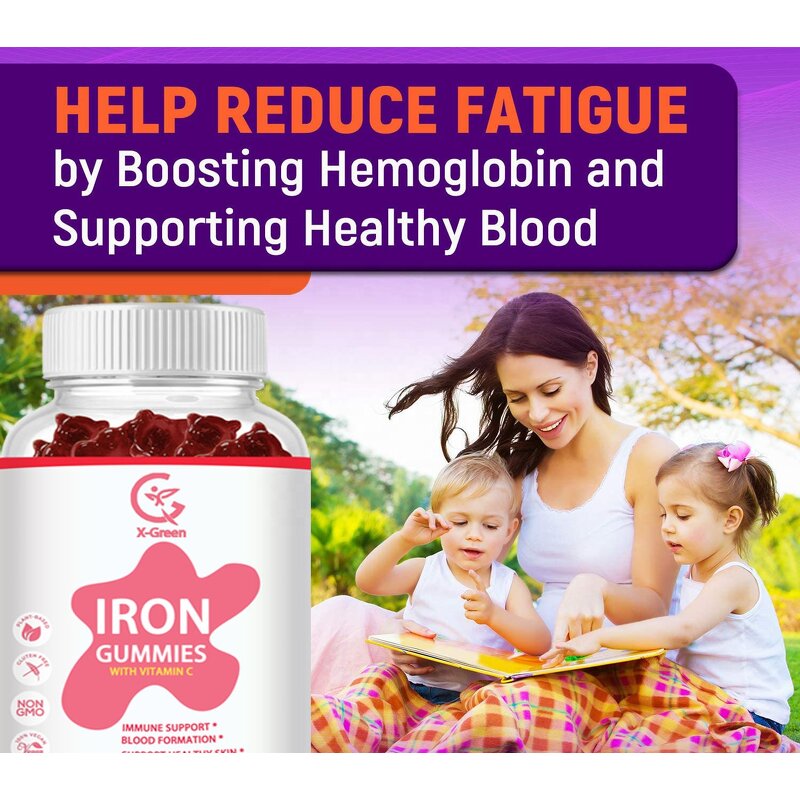 Iron Gummies Manufacturer - Vitamin C & B Complex Chewable Supplement for Women, Men & Kids