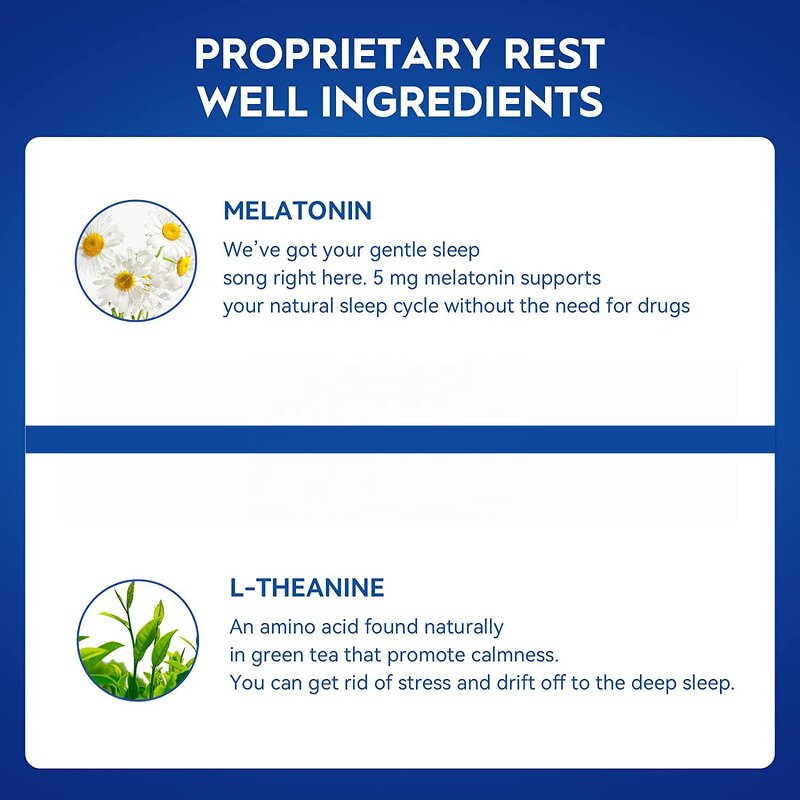 Melatonin Sleep Aid Liquid Drops - 5mg Extra Strength Sublingual Supplement, OEM