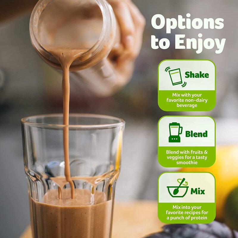 Organic Vegan Protein Powder Manufacturer - OEM Creamy Chocolate, 21g Plant Protein, Low Carb for Muscle Recovery