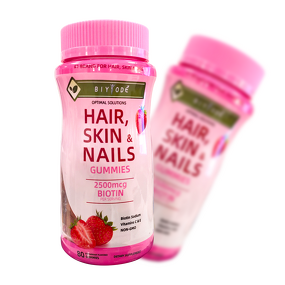 Biotin Gummies Manufacturer - Low-Sugar Hair & Nail Care for Adults, ISO Certified, OEM