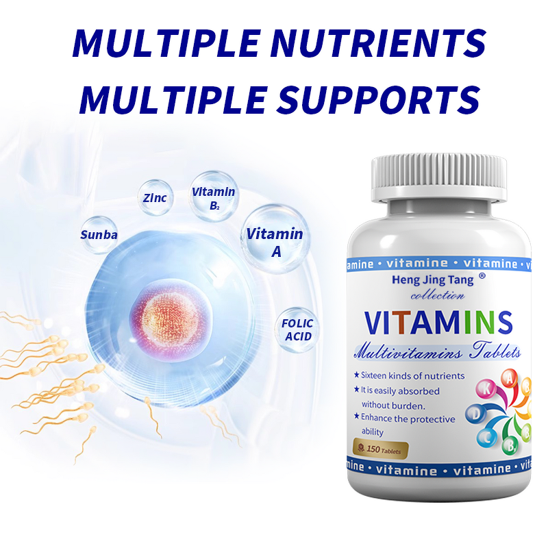 High Content Multivitamin Tablets Manufacturer - Nutritional Supplement for Adult Skin Health Protection