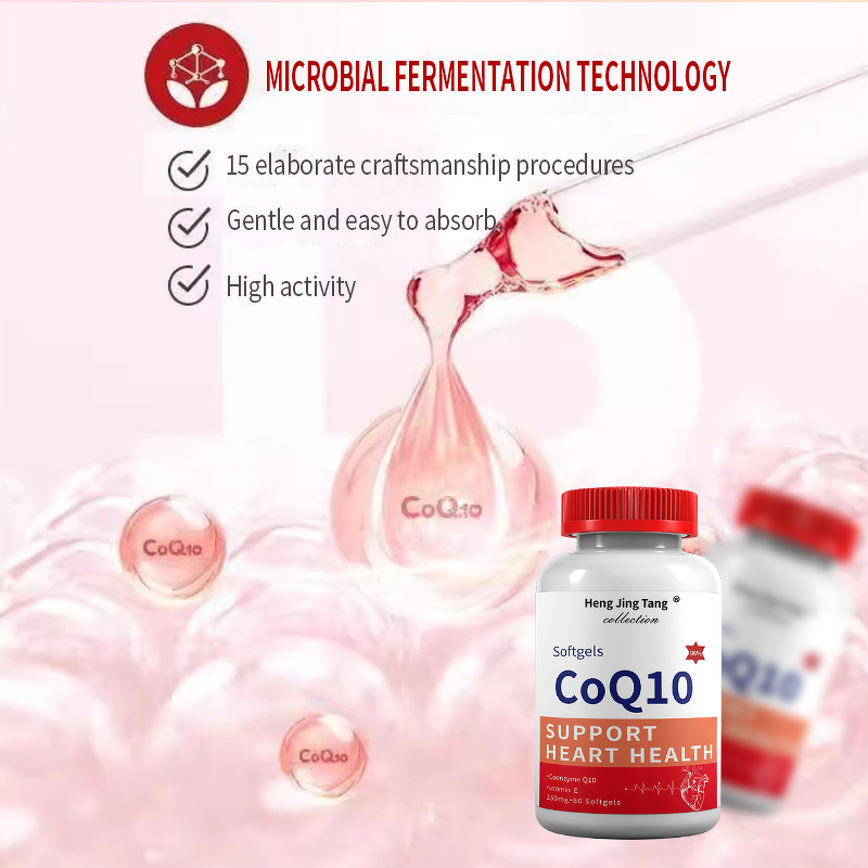 Coenzyme Q10 Soft Capsules Manufacturer - OEM/ODM Supply, Antioxidant for Adults, 60 Capsules