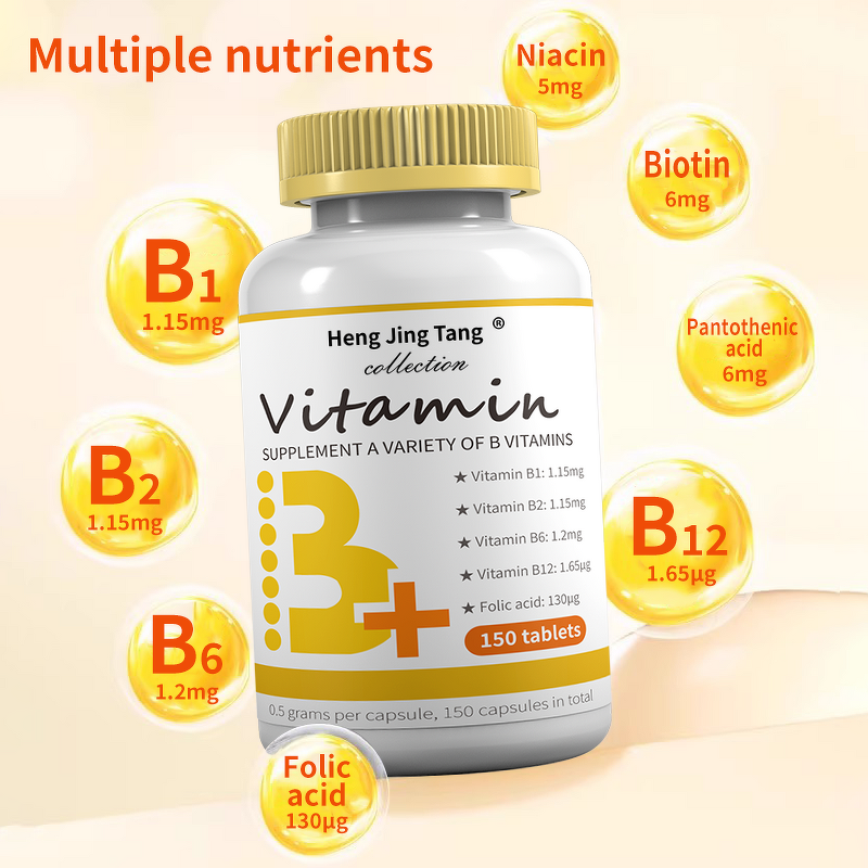 Vitamin B Complex Tablets Manufacturer - Antioxidant & Anti-Aging, Improved Digestion & Absorption for Adults