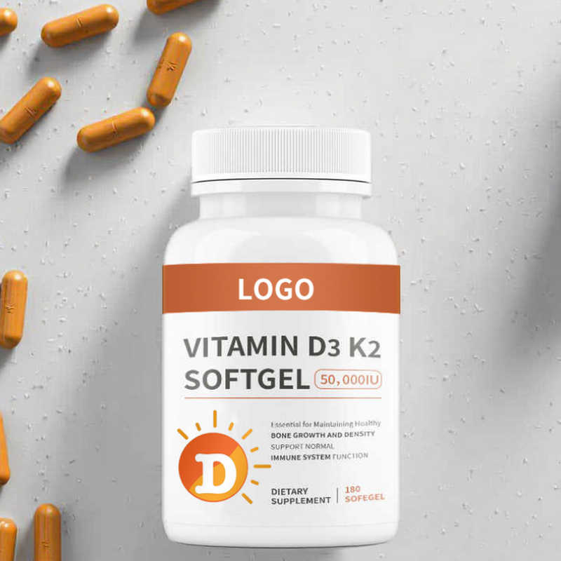 Calcium Vitamin D3 & K2 Softgel Manufacturer - OEM Private Label for Bone Health & Density