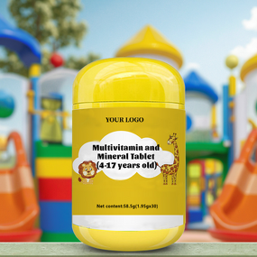 Multivitamin Mineral Tablet Manufacturer - OEM Formula for Adults 4-17 Years, Orange Flavor