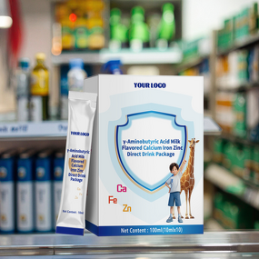 GABA Oral Liquid Supplement Manufacturer - Milk Flavored Calcium Iron Zinc for Bone Density