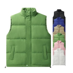 Plus Size Vest Factory - Wholesales Price Men's Poly Filled Practical Sleeveless Winter Coat