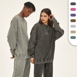 Batik Sweatshirts Factory - 420G Heavyweight Fashion Batik Pullover Crewneck French Terry