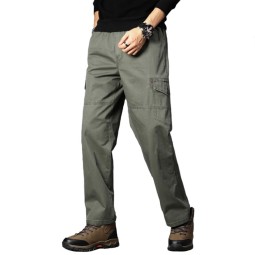 Chino Pants Factory - Man Classic Summer Trousers Side Pockets Street Wear Cargo Baggy Pants