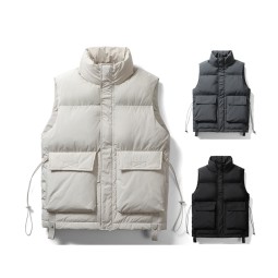 Puffer Vest Supplier - Men's Latest Duck's Down Lightweight Sleeveless Puffer Coat Custom
