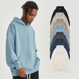 Plus Size Hoodies Factory - Men's 450gsm Heavyweight French Terry Autumn Street Wear Hoodie