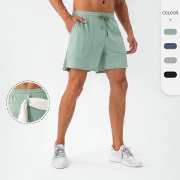 Gym Shorts Supplier - Custom Logo Men Summer Cool Breathable Jogger Shorts Towel Hanger