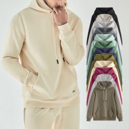 Plain Hoodies Supplier - Unisex 470G Winter Heavy Weight French Terry Blanket Hoodie Bulk