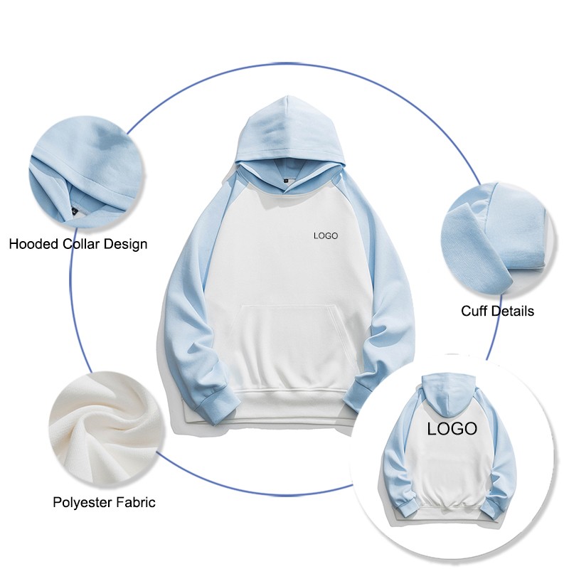 Embroidered Hoodies Manufacturer - Unisex Drop Shoulder Oversized Polyester Pullover Hoodies